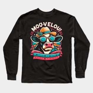 Moo-- Vellous! Funny Cow lover Long Sleeve T-Shirt